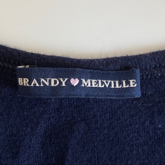 Brandy Melville Navy/Gray/White V Neck Tank - Picture 9 of 10